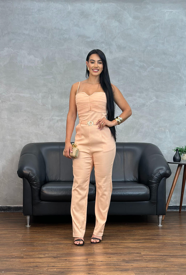 Macacão Longo Cenoura Cinto 66418 (3E)