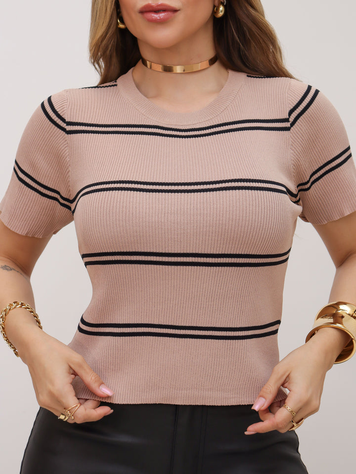Blusa Detalhe Listrada X75 (1H)