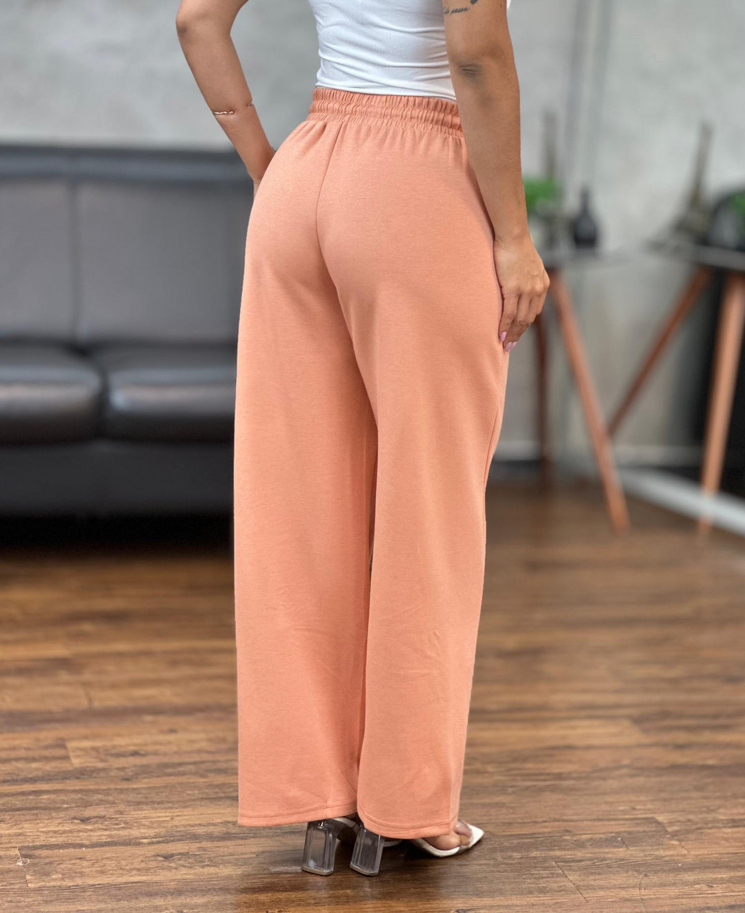 Calça Moletim Elástico no Cós X045 (4F)