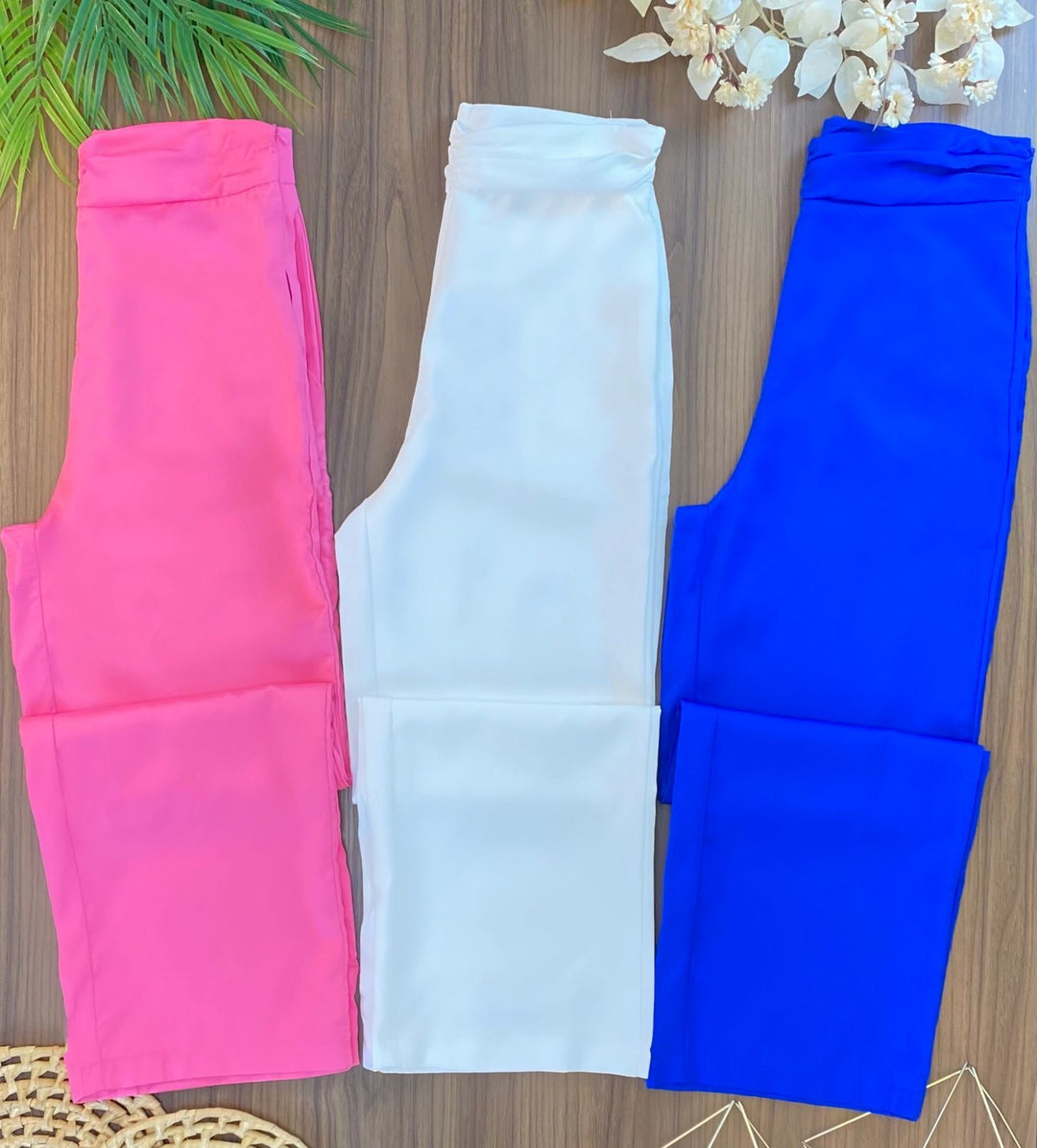 Conj. Cropped com Bojo e Calça Pantalona 2351