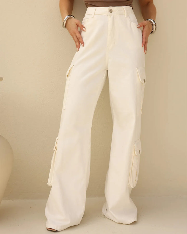 Calça Jeans Wide Leg Cargo 24729