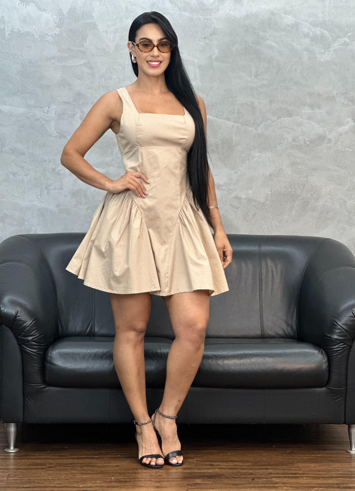 Vestido Plissado lateral
 XE054 (3D)