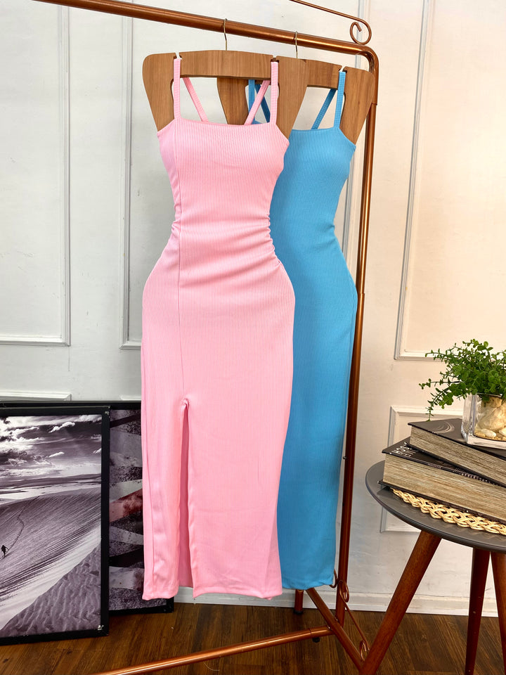 Vestido Longuete Fenda 775695