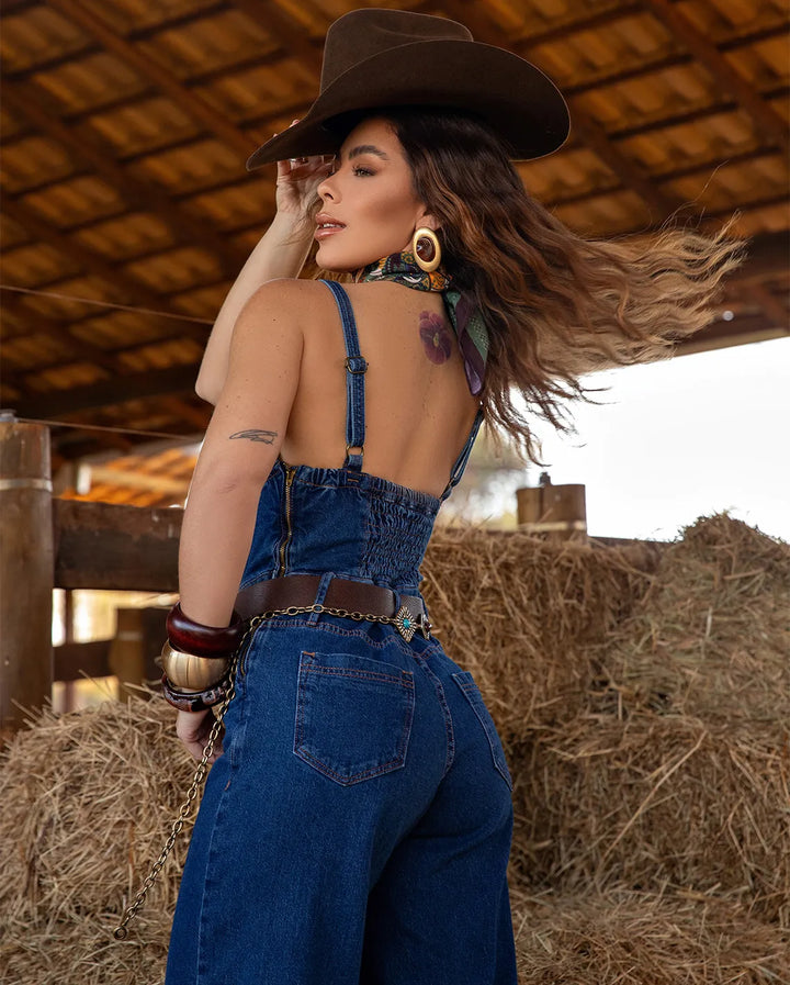Macacão Consciência Jeans 24736
