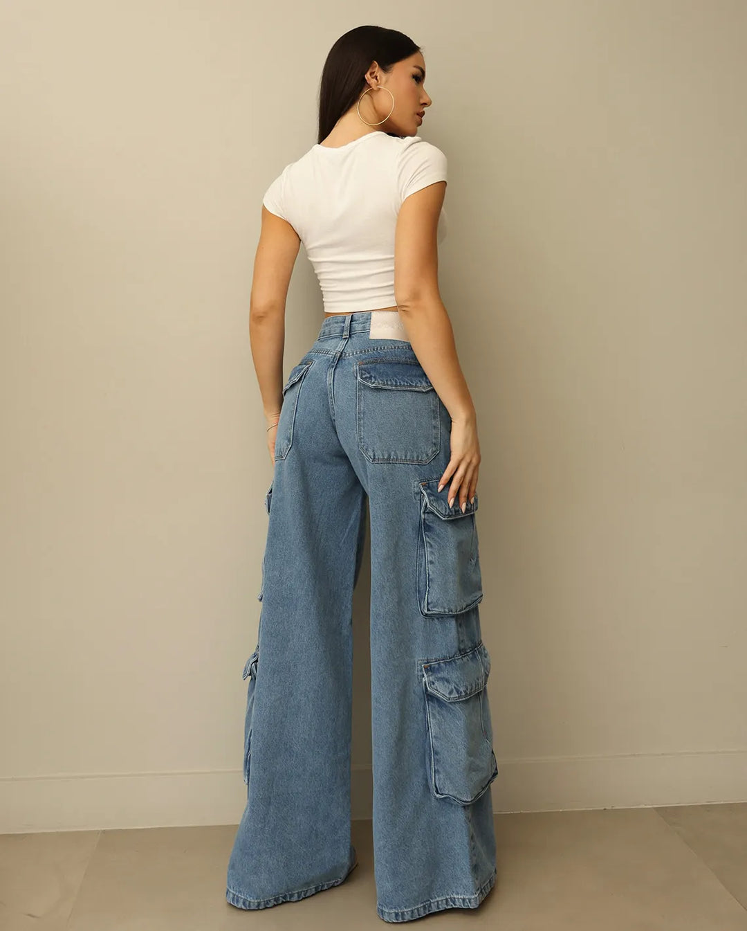 Calça Wide Leg Cargo 24957 (4N)