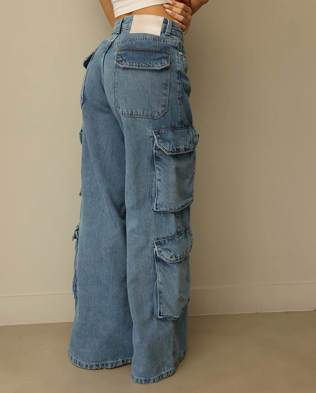 Calça Wide Leg Cargo 24957 (4N)