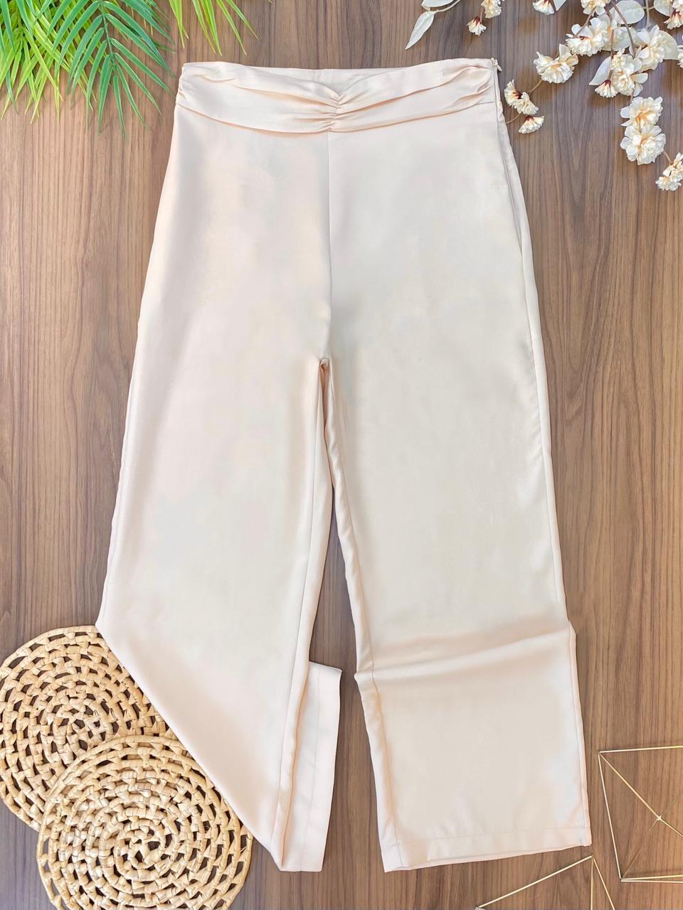 Conj. Cropped com Bojo e Calça Pantalona 2351