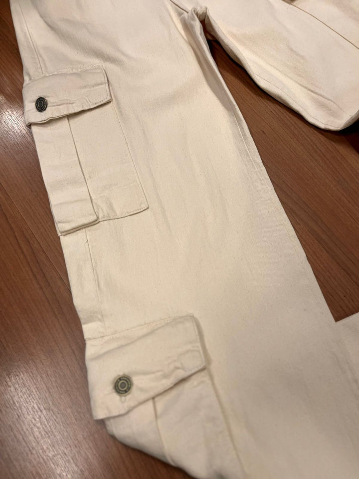 Calça Jeans Wide Leg Cargo 24757. 4(C)