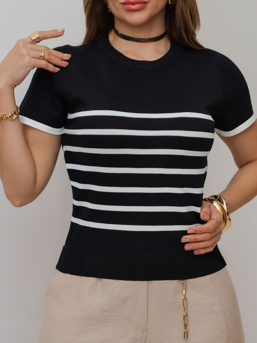 Blusa Modal Listrada X93 (1G)