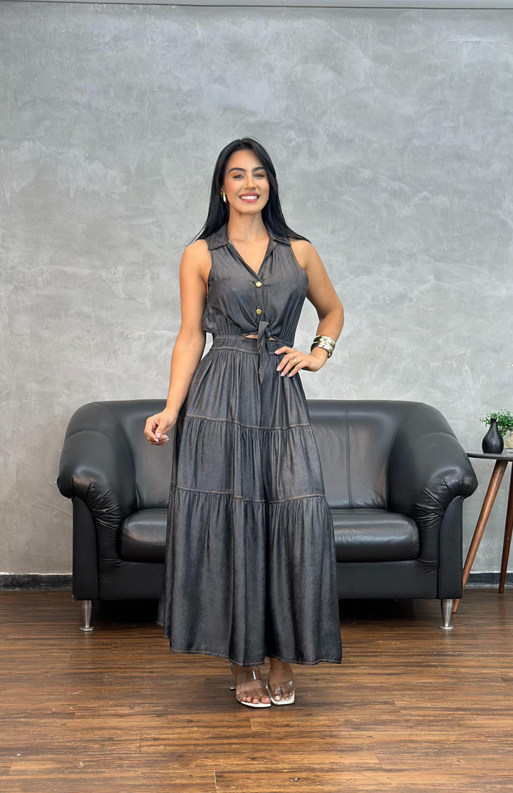 Vestido Amarração 22036. (3-C)