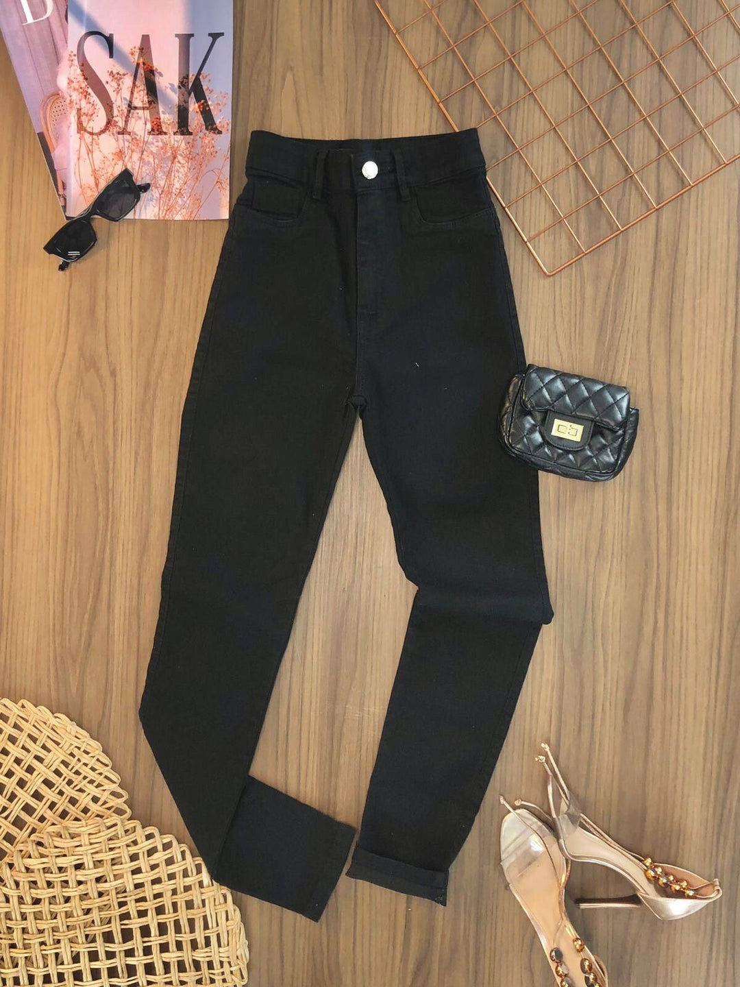 Calça Jeans Skinny Preta 05000/0003