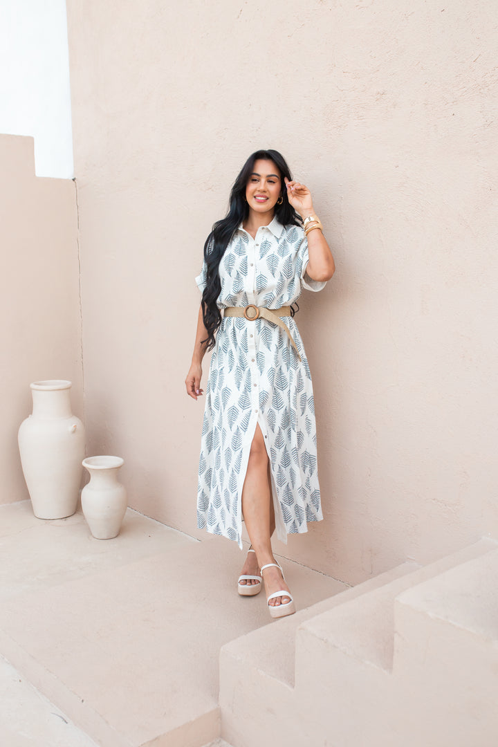 Vestido Longo Folhagens 22018. (3-B)