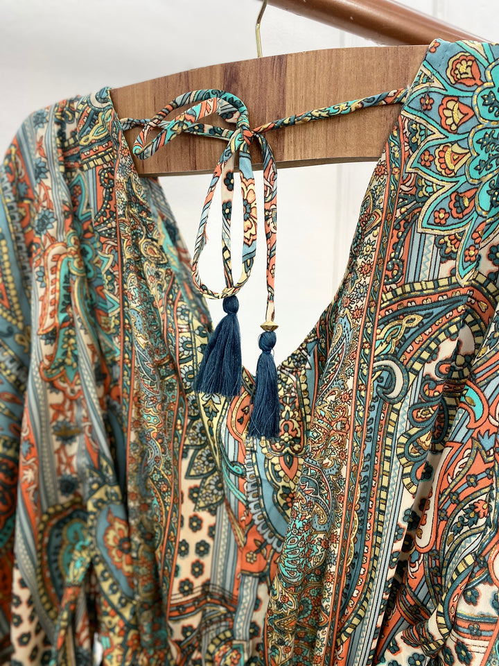 Vestido Longo Estampado 1721 (3J)