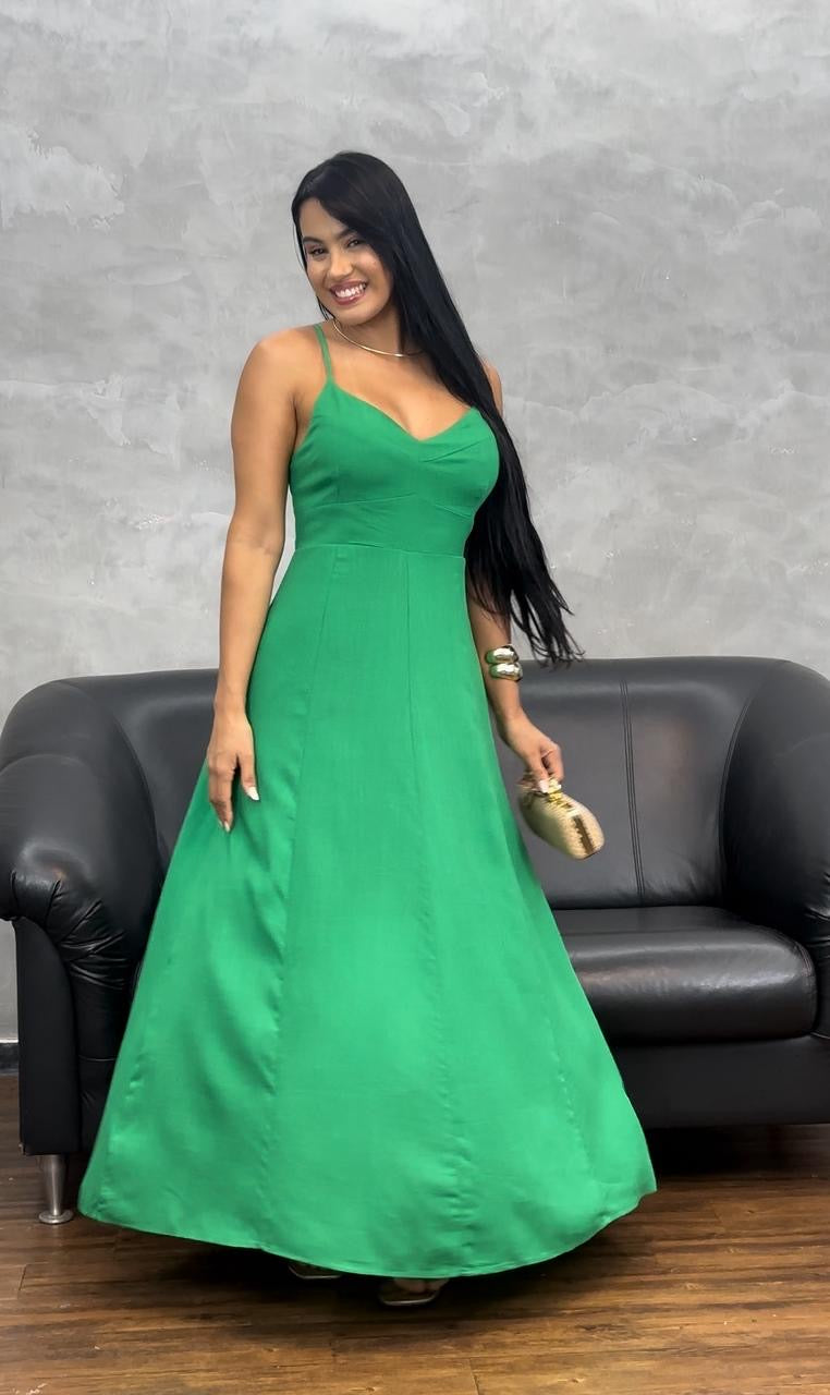 Vestido Alcinha Decote V 65329. (3-G)