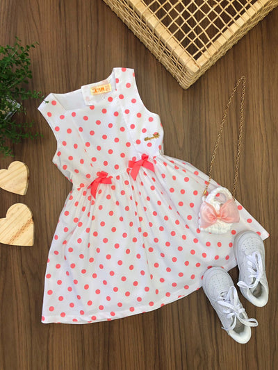 Vestido Infantil Poá Lacinhos 90764