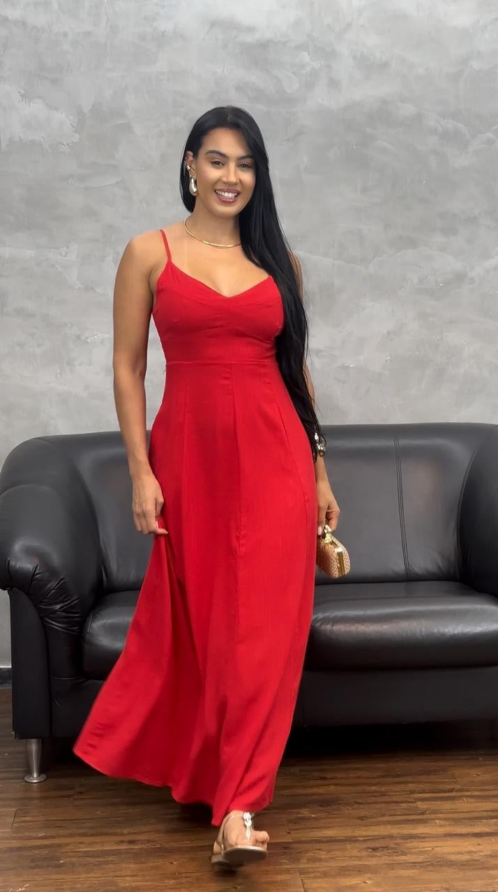 Vestido Alcinha Decote V 65329. (3-G)