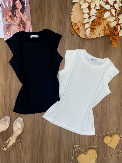 T-Shirt Manga Dupla 8502 2B
