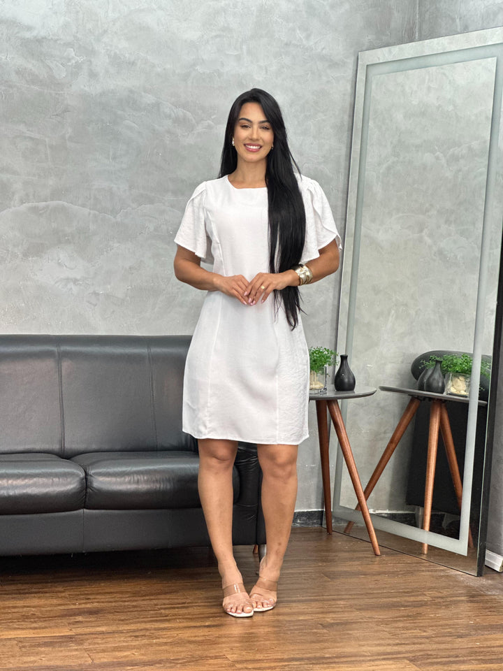 Vestido Curto Detalhe Manga X026 (3D)