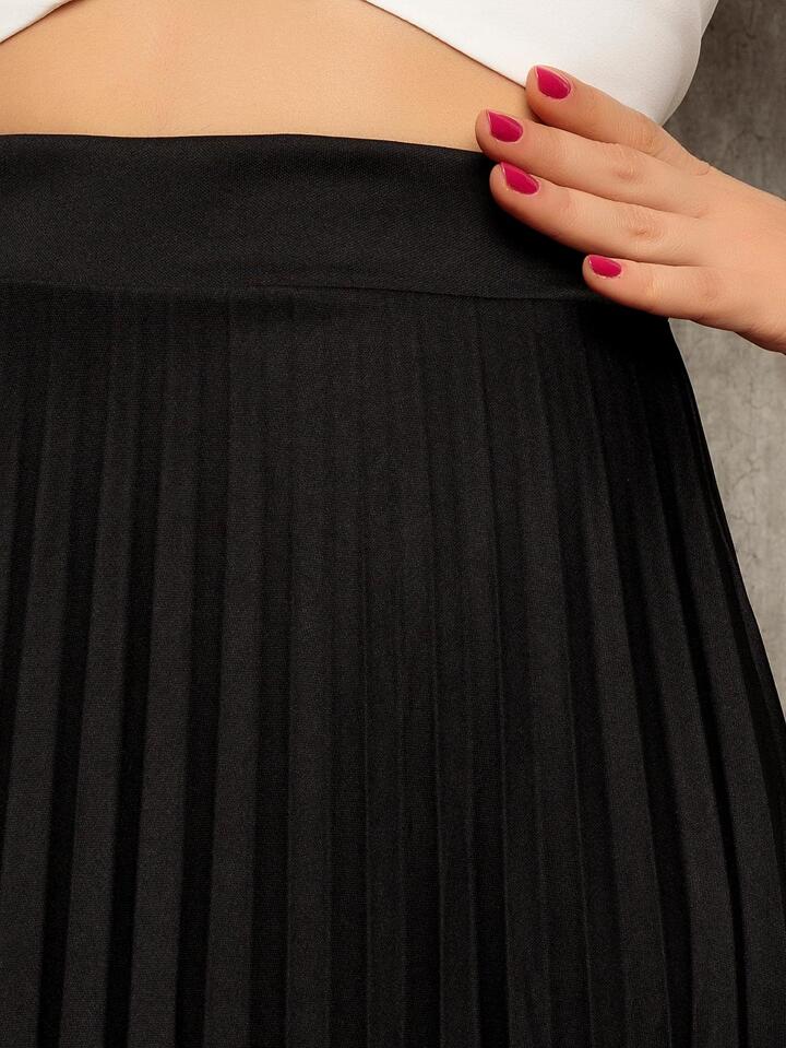 Saia Plissada Midi 11101