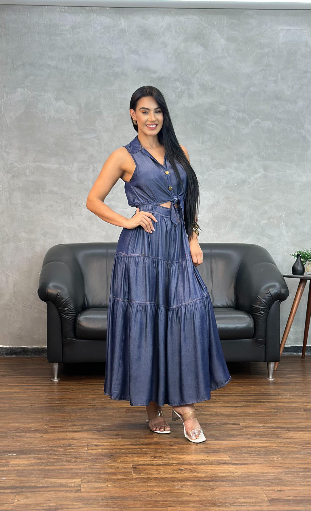 Vestido Amarração 22036. (3-C)