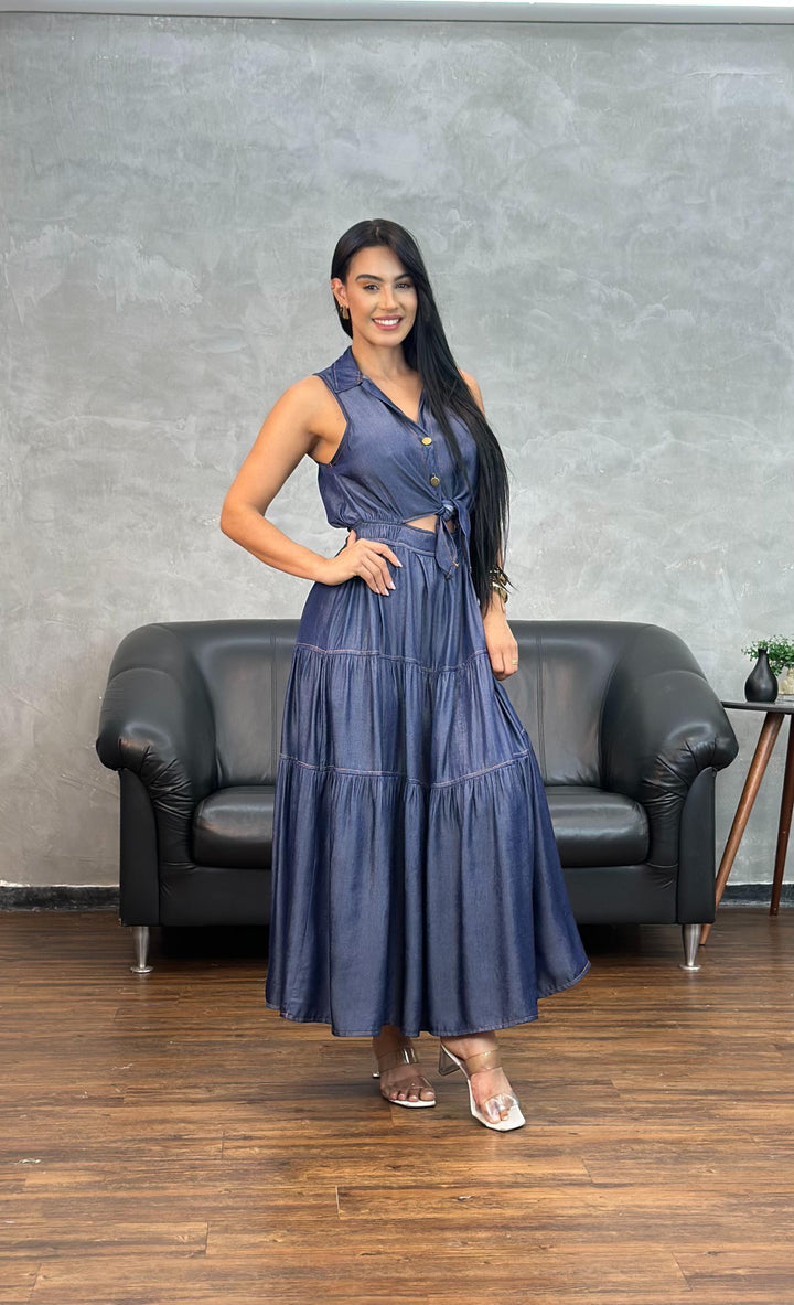 Vestido Amarração 22036. (3-C)