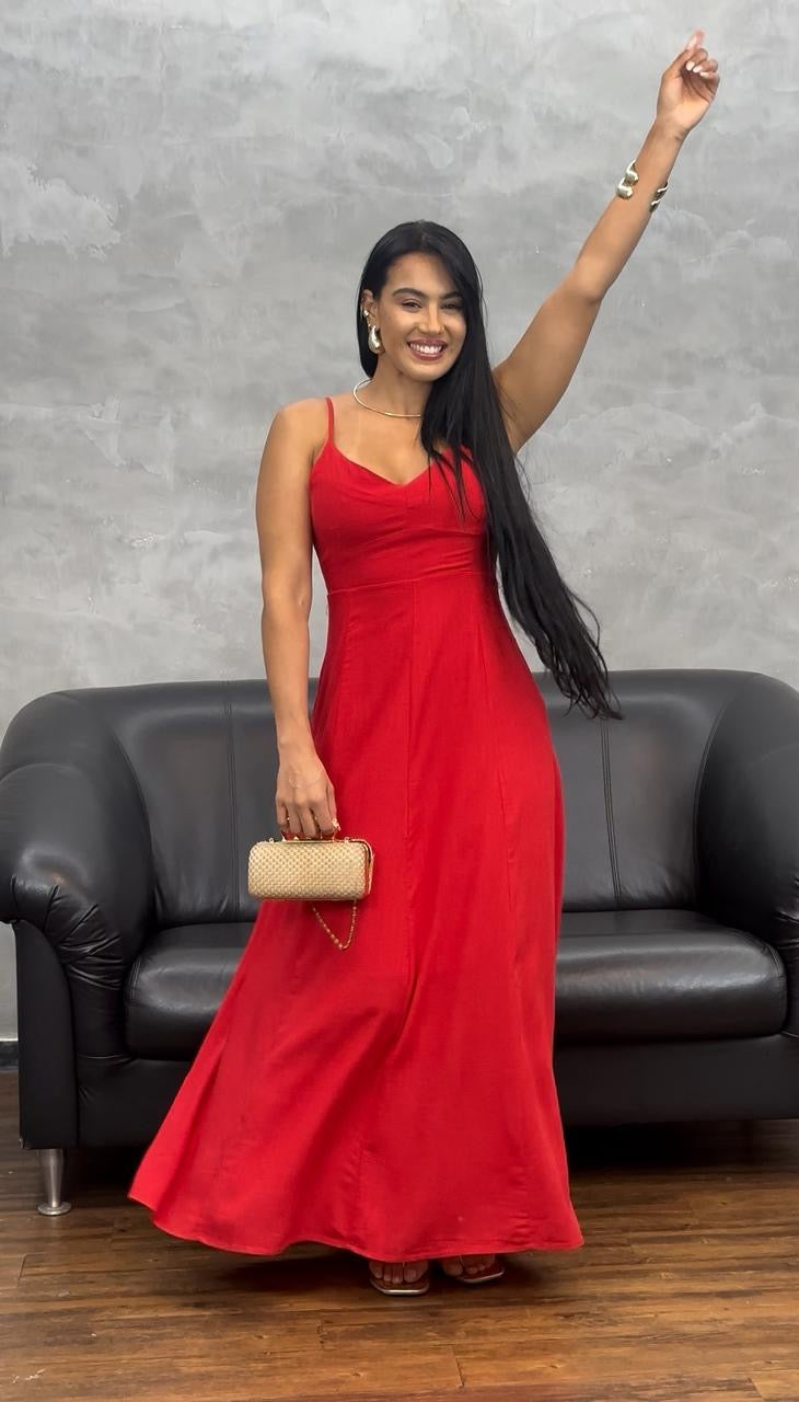 Vestido Alcinha Decote V 65329. (3-G)