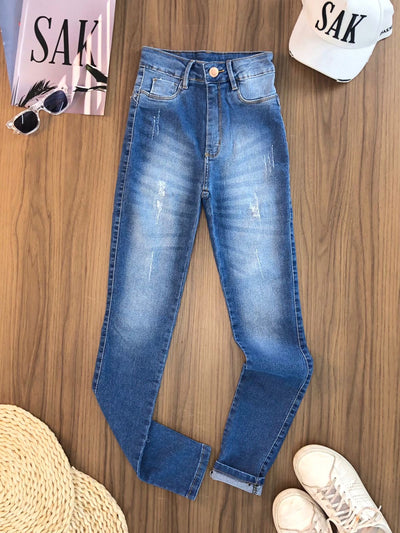 Calça Jeans Puídos Casual 05000/2141