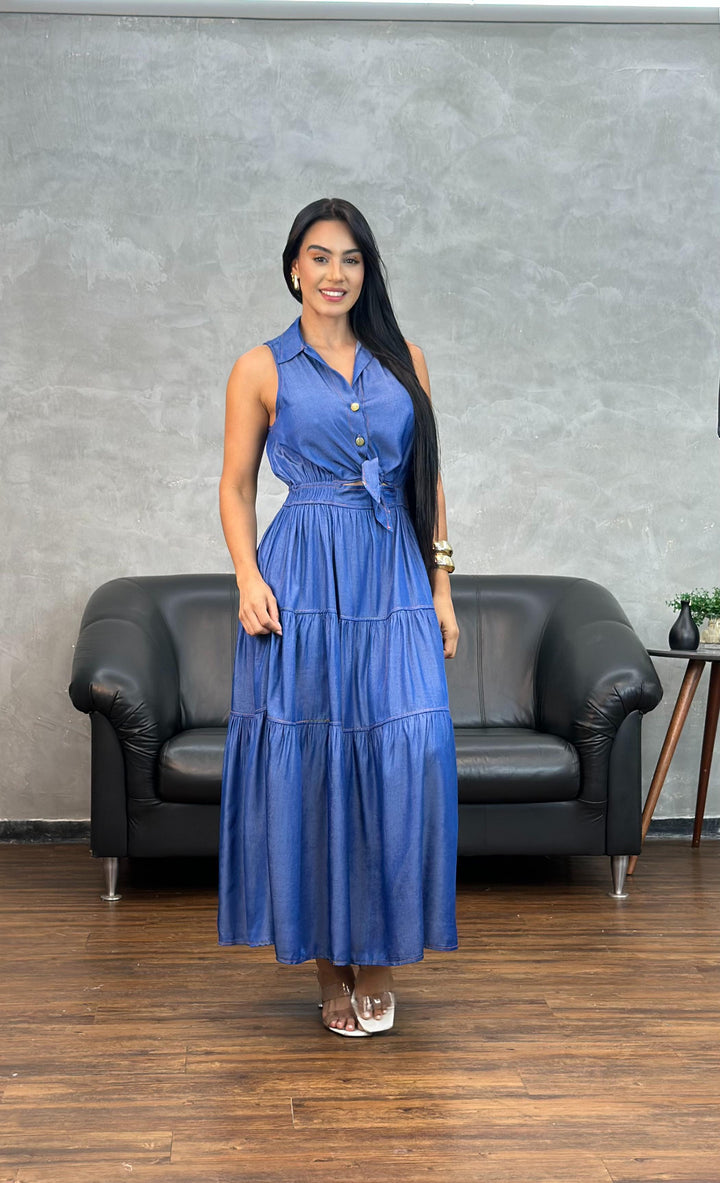 Vestido Amarração 22036. (3-C)