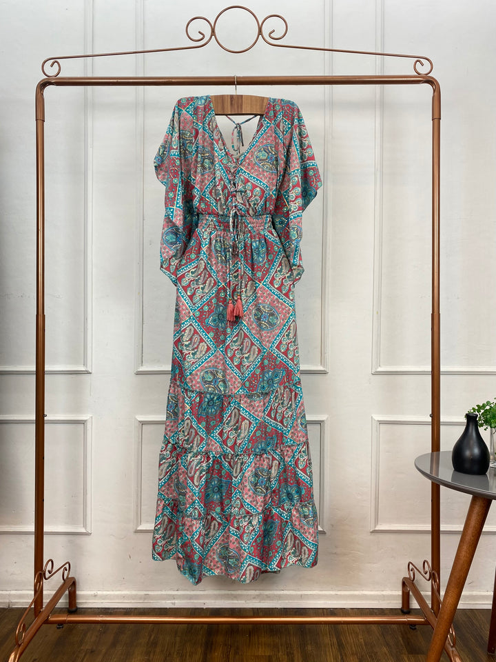 Vestido Longo Estampado 1721 (3J)