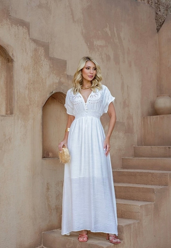 Vestido Detalhe Gola 92542. (3-G)