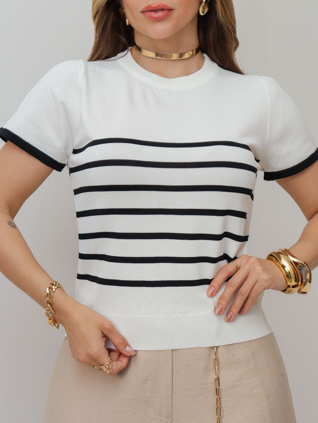 Blusa Modal Listrada X93 (1G)