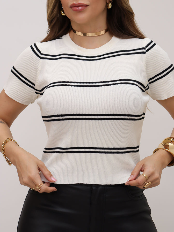 Blusa Detalhe Listrada X75 (1H)