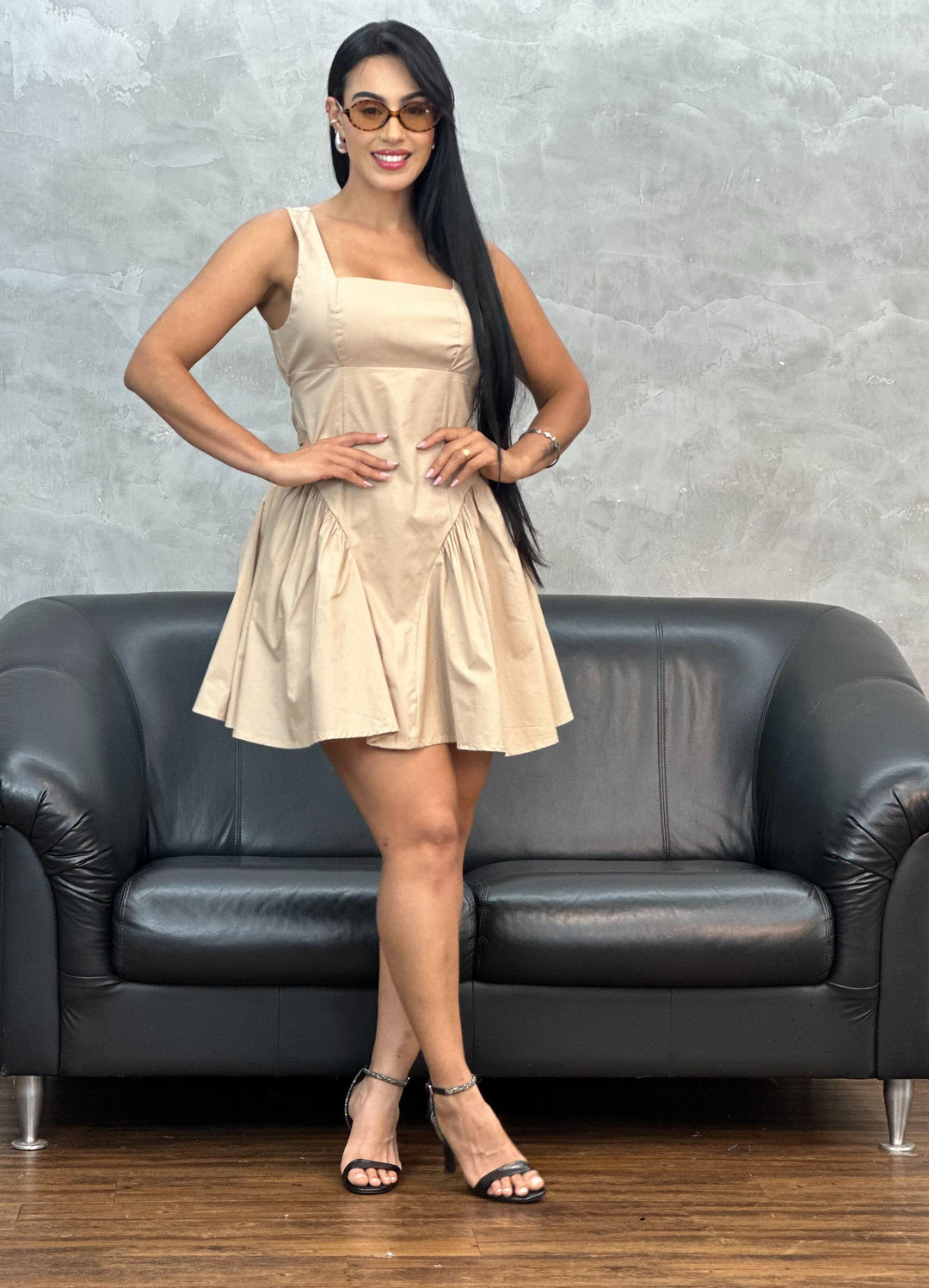 Vestido Plissado lateral
 XE054 (3D)