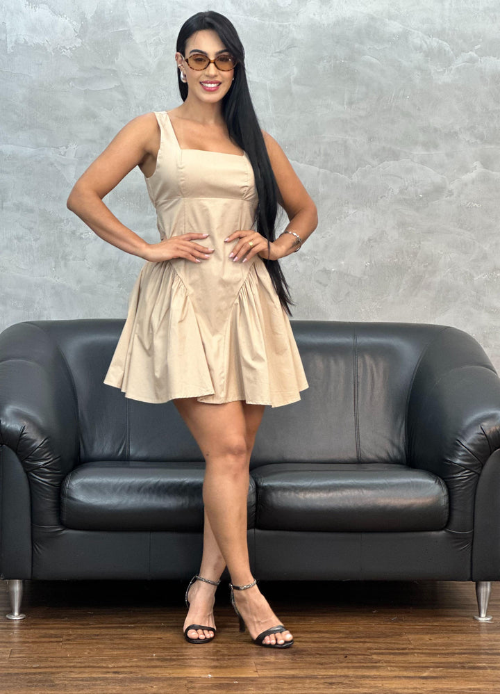 Vestido Plissado lateral
 XE054 (3D)