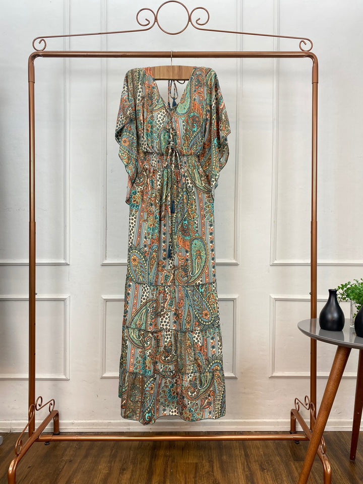 Vestido Longo Estampado 1721 (3J)