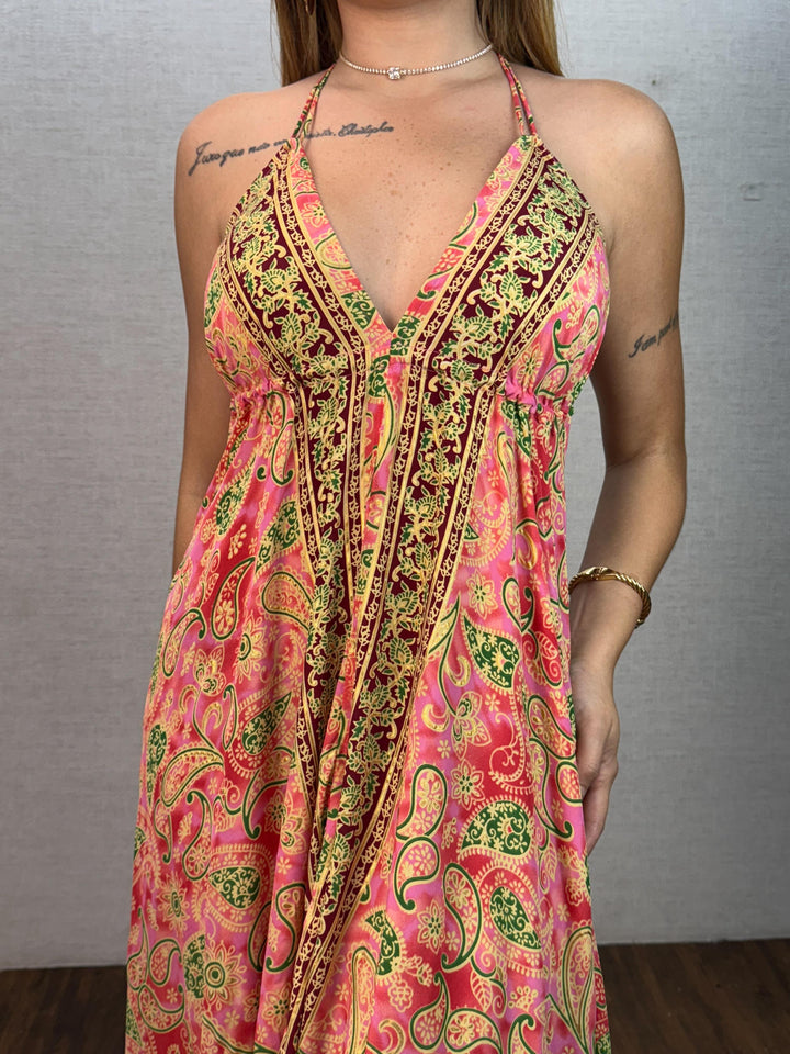 Vestido Longo Indiano Decote 3152 (3-A)