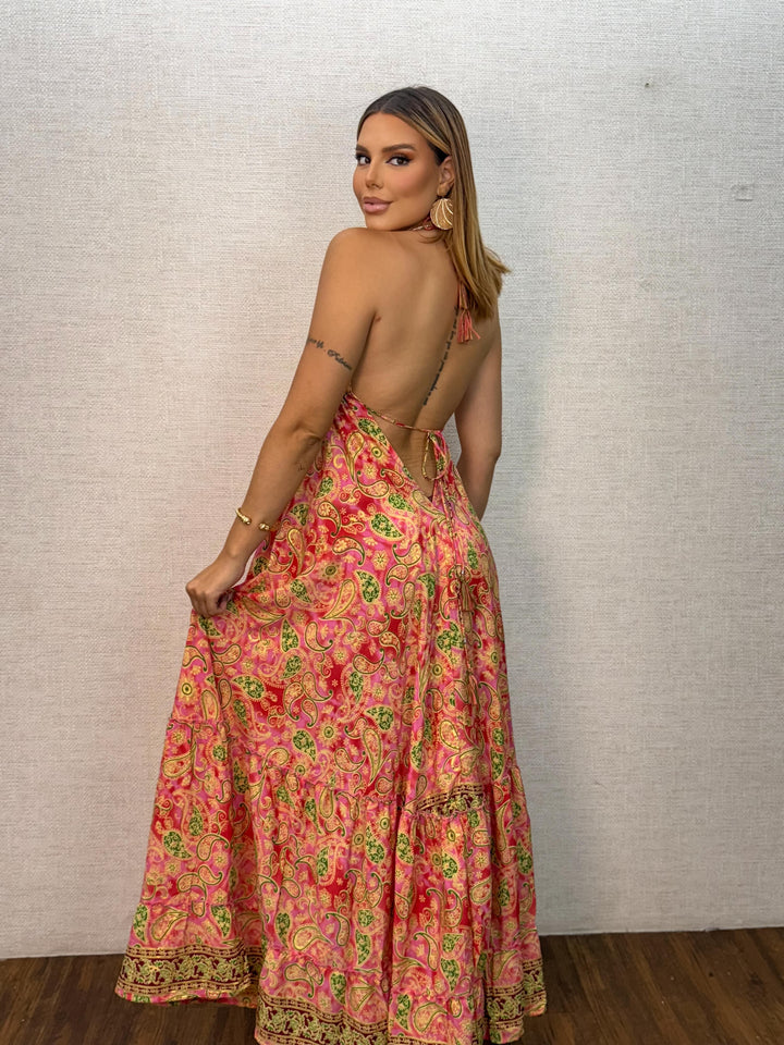 Vestido Longo Indiano Decote 3152 (3-A)