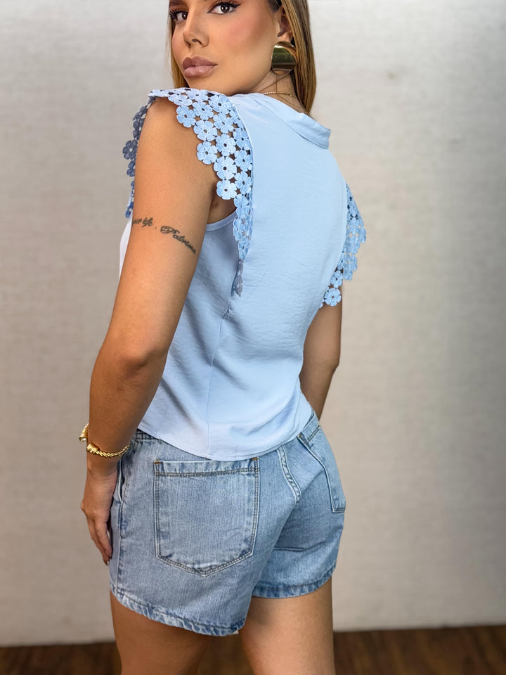 Blusa Manga Florzinha 2501. (1-D)