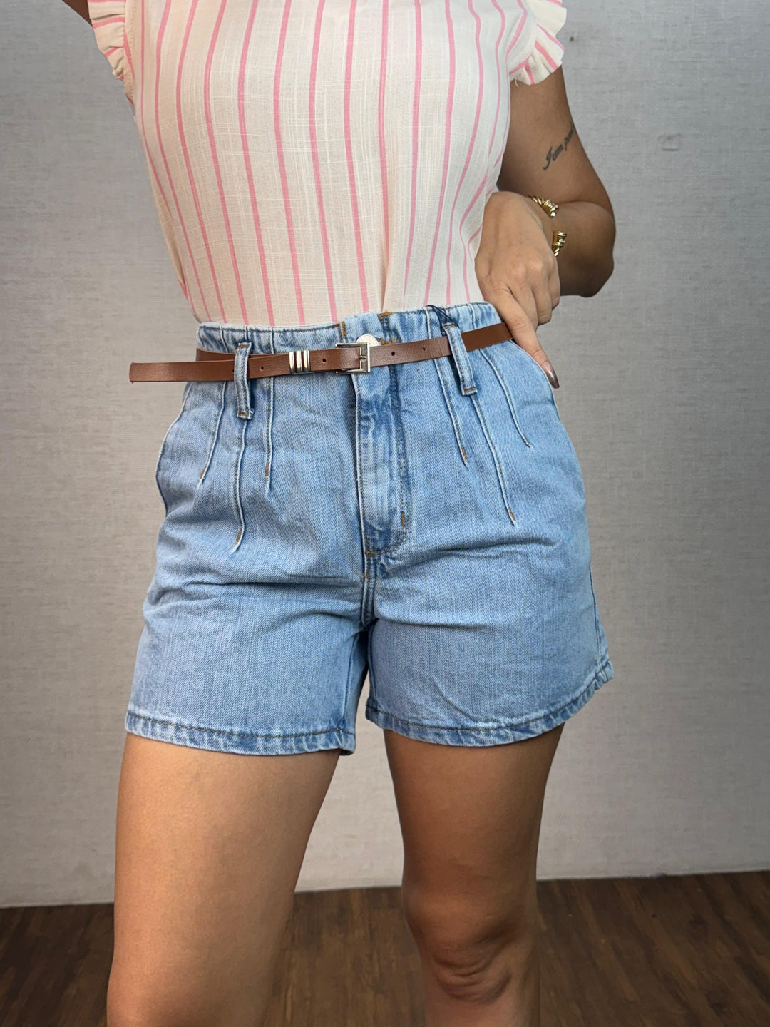 Short Jeans Cós Revel Cinto 24465. (6-M)