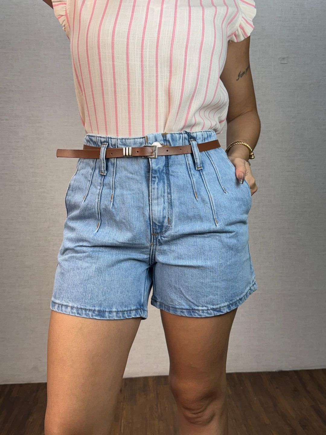 Short Jeans Cós Revel Cinto 24465. (6-M)
