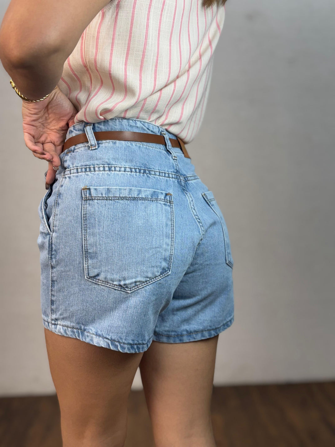 Short Jeans Cós Revel Cinto 24465. (6-M)