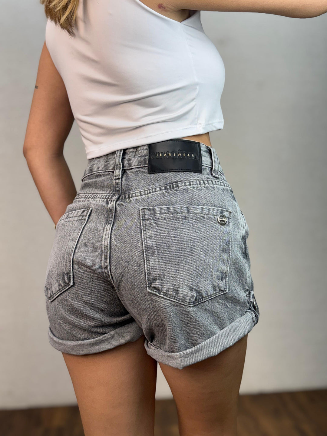 Short Jeans Barra Dobrada 24276. (6-E-F)