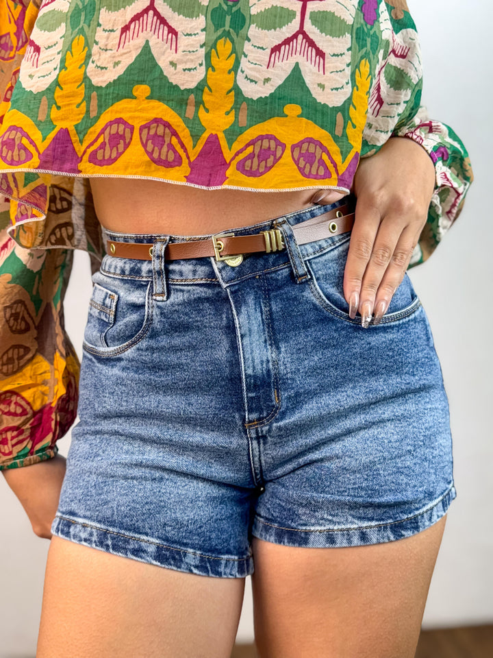 Short Jeans Mom Cinto 24223. (6-K)