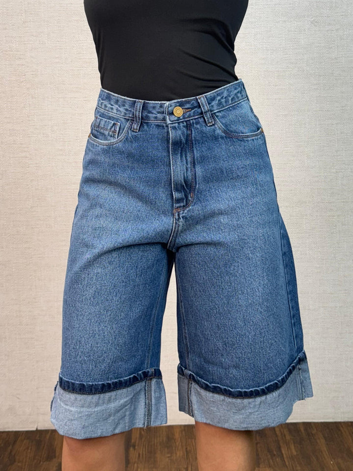 Bermuda Jeans Barra Virada 24958 (6-L)