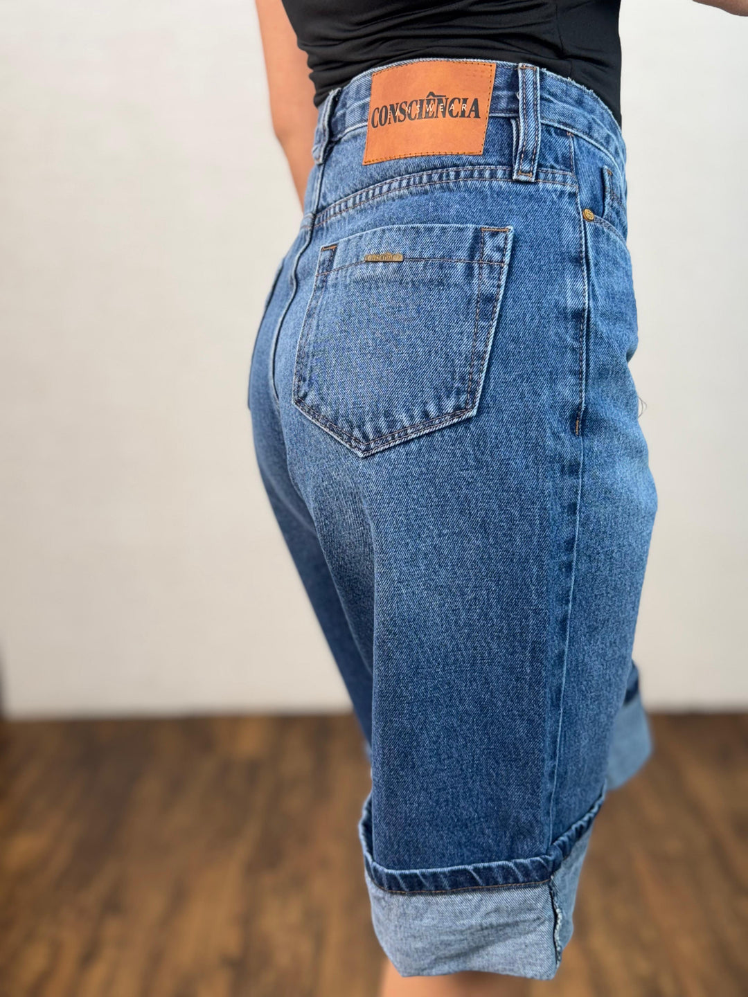Bermuda Jeans Barra Virada 24958 (6-L)