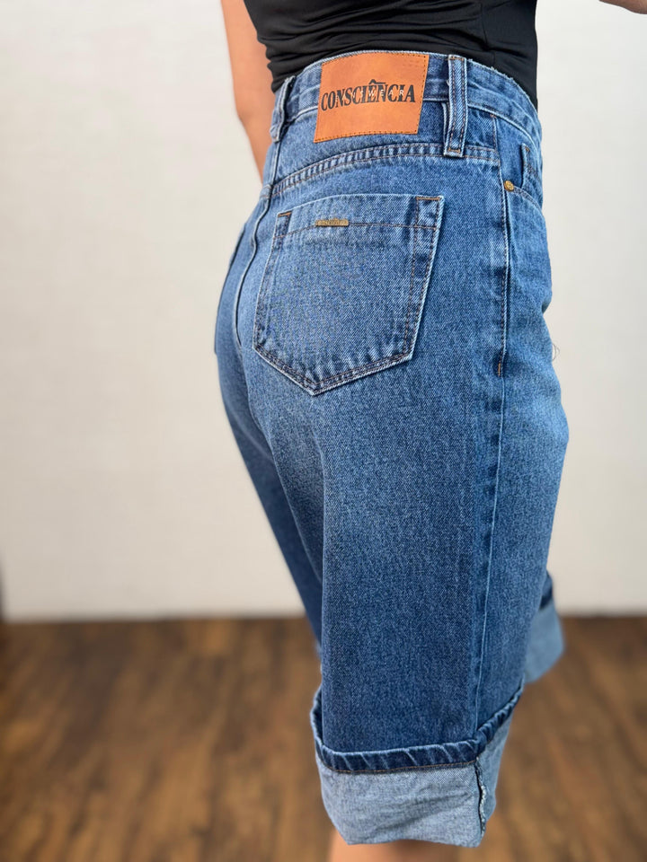 Bermuda Jeans Barra Virada 24958 (6-L)