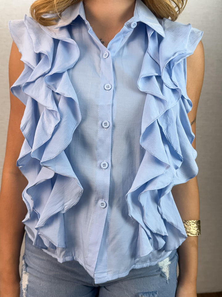 Blusa Detalhe Babados 1183. (2-E)