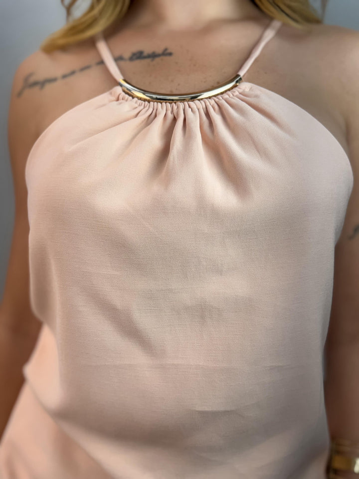 Conj. Blusa Detalhe Frontal Amarração e Calça Pantalona 2209 (5J)