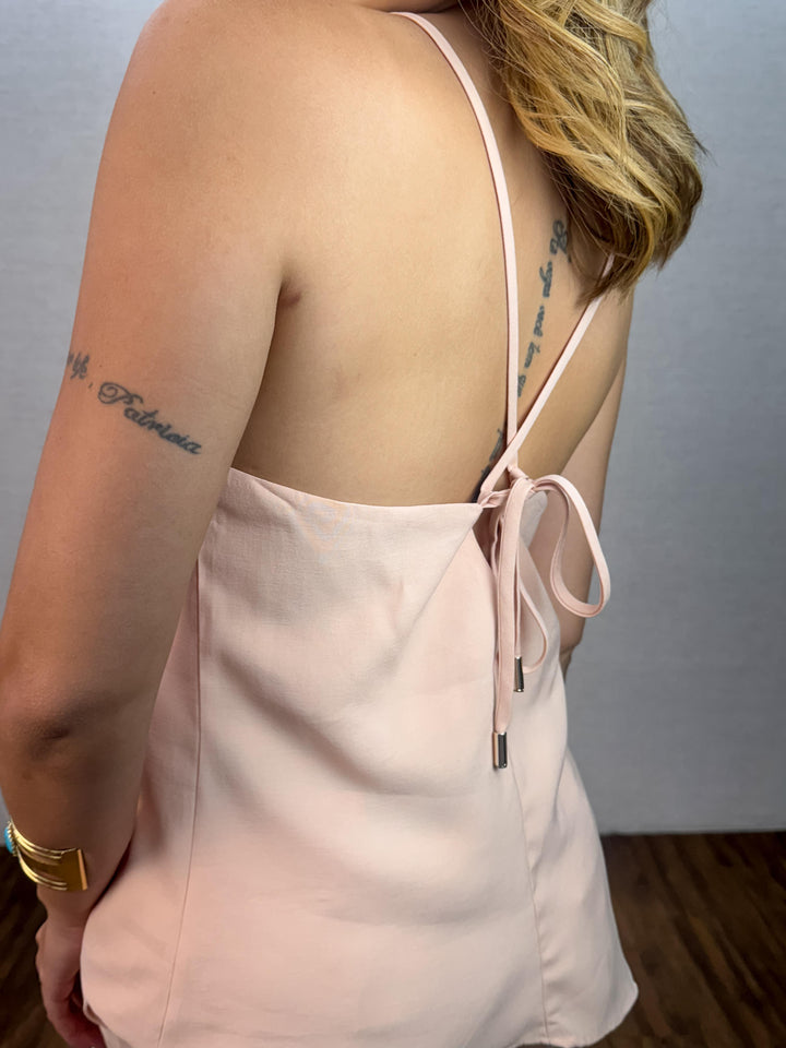 Conj. Blusa Detalhe Frontal Amarração e Calça Pantalona 2209 (5J)