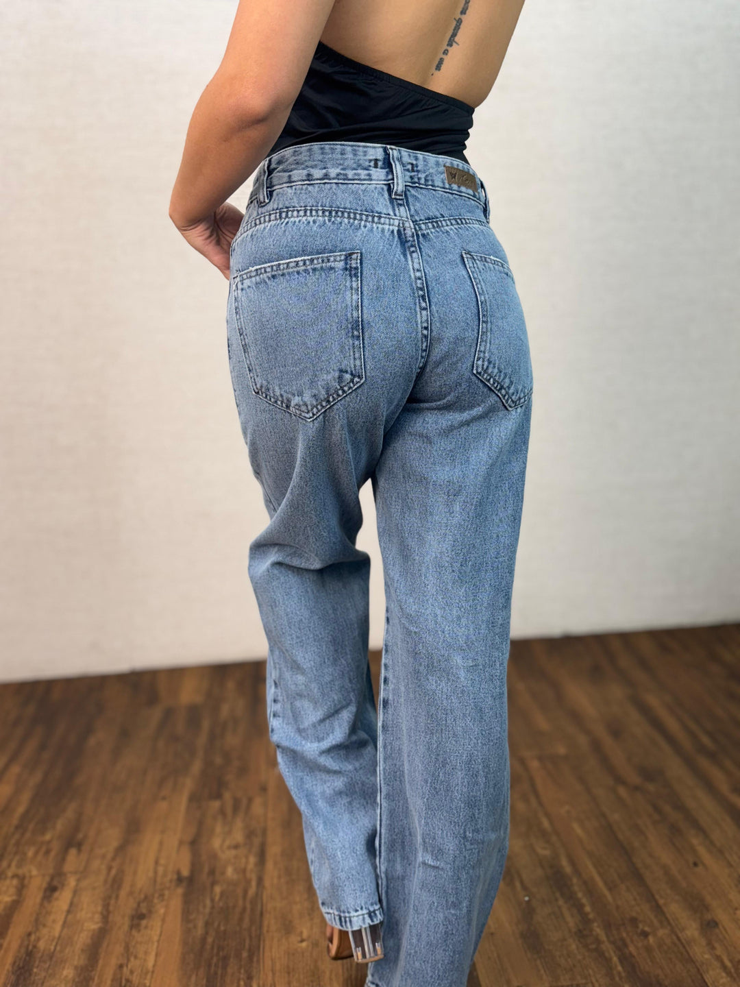 Calça Jeans Wide Leg Nervura 7972/1006 (4-H)